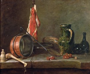 Natürmort: Feast Day Menüsü, 1731 (bakır üzeri yağlı boya)